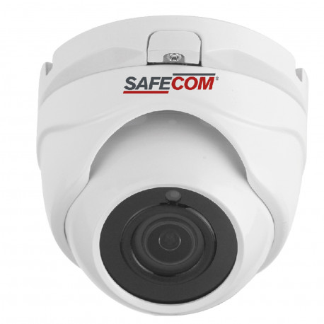 CAMARA IP SAFECOM DOMO 2MP POE IR FIJO 2.8MM METAL