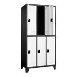 LOCKER ARMABLE 3 CUERPOS 6 MEDIAS PUERTAS GO-A6MP-BC