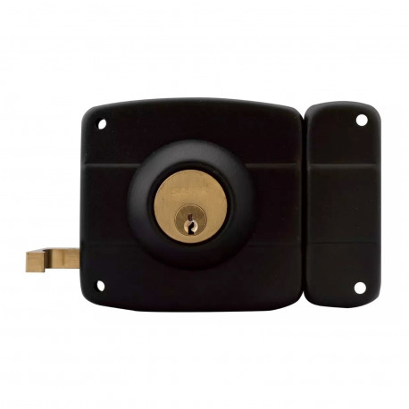 CERRADURA DE SOBREPONER SAFER 210 NEGRA