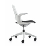 APEROL GRIS RESPALDO MEDIO BRAZO FIJO ASIENTO NEGRO