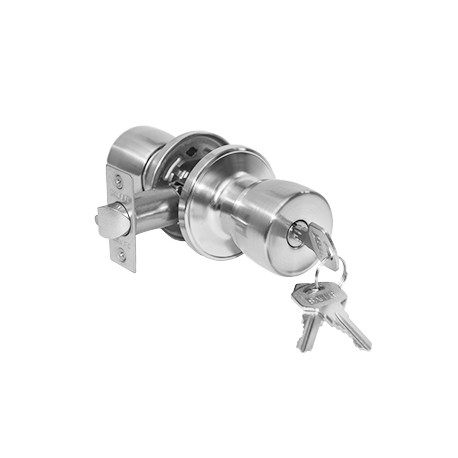 CERRADURA TUB POMO INOX SA-615 DORM/OFIC BL 615-RM-SS-BL