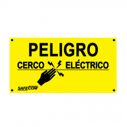 PLACA ADVERTENCIA CERCO ELECTRICO PLACA-ADV