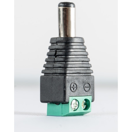 CONECTOR MACHO DC ATORNILLADO