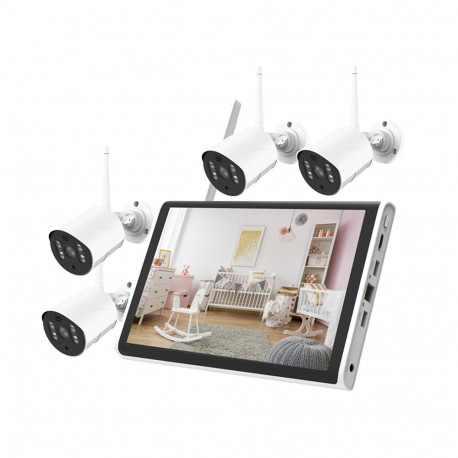 KIT WIFI TABLET 3MP 4CH C/SD TUYA